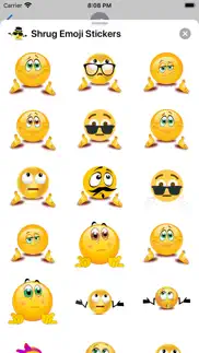 shrug emoji sticker pack iphone resimleri 3