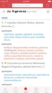spanish thesaurus iPhone Captures Décran 1