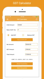 gst calculator - tax planner iPhone Captures Décran 2
