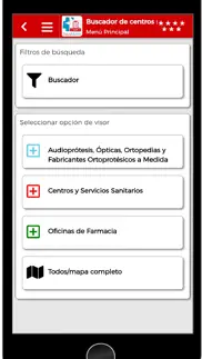 buscador de centros sanitarios iphone capturas de pantalla 2