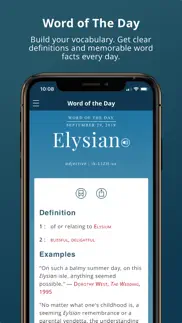 merriam-webster dictionary iphone capturas de pantalla 3