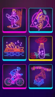 neon glow - 3d color puzzle iphone resimleri 1