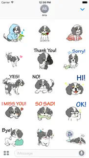 adorable cavalier dog sticker iphone images 2