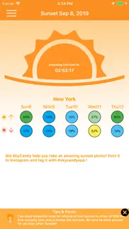 skycandy - sunset forecast app iphone resimleri 1