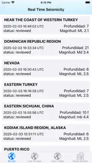 terremotos hoy - earthquakes iphone capturas de pantalla 1