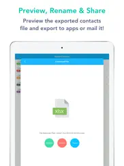 contacts to excel , pdf , csv ipad images 3