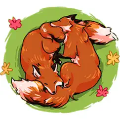 red fox foxmoji stickers logo, reviews