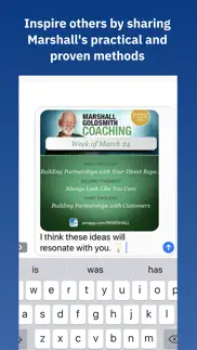 marshall goldsmith coaching iphone capturas de pantalla 3