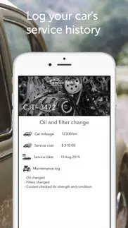 car assistant -service history iPhone Captures Décran 3