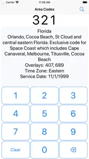 area codes iphone bildschirmfoto 1