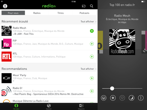 radio.fr - radio et podcast iPad Captures Décran 3