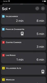 metro madrid - tiempos espera iphone capturas de pantalla 2