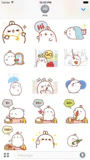 animated cute molang rabbit iphone images 3