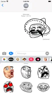 troll face stickers - memes iphone images 1