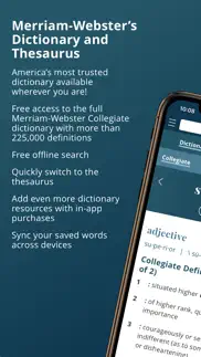 merriam-webster dictionary iphone capturas de pantalla 1