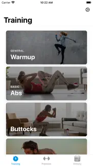 entrena - home workout iphone images 1