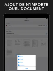 fax app: envoyer un fax iPad Captures Décran 3