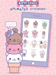 kitty cones animated stickers ipad images 1
