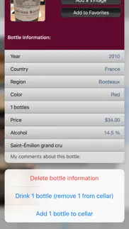 wine cellar import pro iphone capturas de pantalla 3