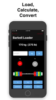barbell loader and calculator iPhone Captures Décran 1