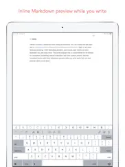 1writer - markdown text editor iPad Captures Décran 1