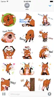 red fox foxmoji stickers iphone images 2