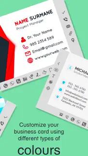 business cards creator + maker iphone images 3