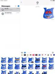 blue dog emoji stickers ipad resimleri 2