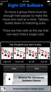 eight off classic solitaire iphone images 1