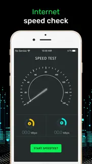 speed test, network analyzer iPhone Captures Décran 1