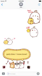 animated molang and piu piu iphone images 1
