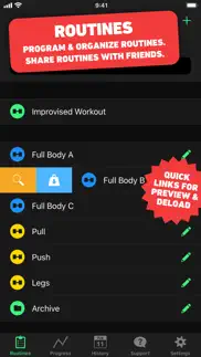heavyset - gym workout log iphone resimleri 2