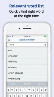 arabe dictionnaire iPhone Captures Décran 2