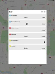 metro madrid - tiempos espera ipad capturas de pantalla 1