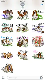 basset hound dog emoji sticker iphone images 3