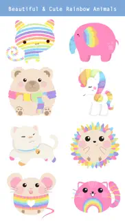 rainbow animal stickers iphone images 2