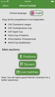 futbol africano en vivo iphone capturas de pantalla 3