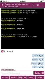 mqtt terminal pro iphone capturas de pantalla 3