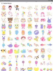 rainbow animal stickers ipad images 3