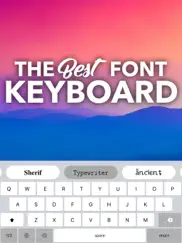 fonts - font & symbol keyboard iPad Captures Décran 2