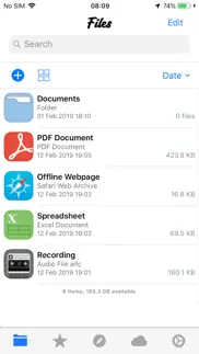 file manager iPhone Captures Décran 1