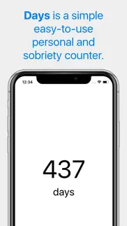 days - sobriety counter iPhone Captures Décran 1