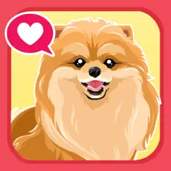 pomeranian dog emoji stickers logo, reviews