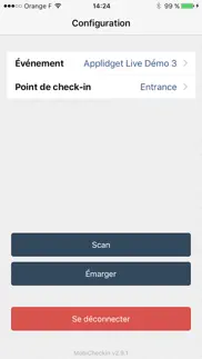 eventmaker check-in iPhone Captures Décran 1