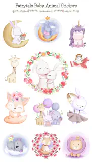 fairytale baby animal stickers iphone images 1