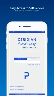 ceridian powerpay self service iphone bildschirmfoto 1