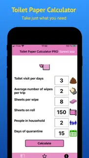 toilet paper calculator pro iphone images 1
