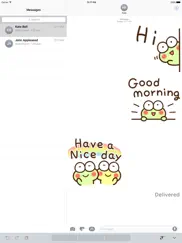 chat with cute frog sticker ipad images 1