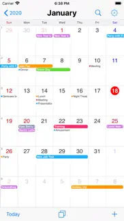 seamless calendar iPhone Captures Décran 1