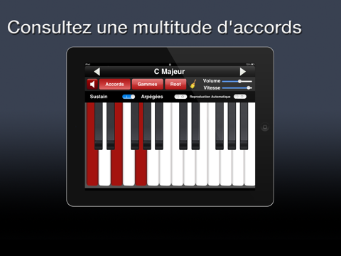 accords et gammes pour piano iPad Captures Décran 1